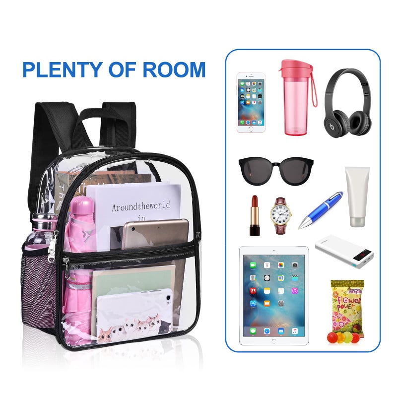 USPECLARE Clear Backpack for Stadium Approved 12Ãƒâ€”6Ãƒâ€”12, Water proof Clear Bag for Stadium Events and Concert Work Sport Event - Image 5
